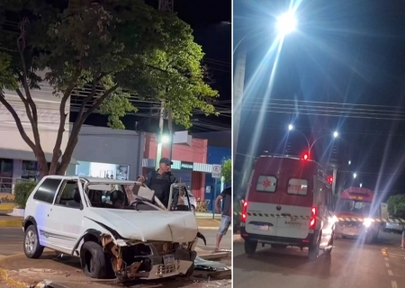 Ciclista morre em grave acidente no centro de Batayporã