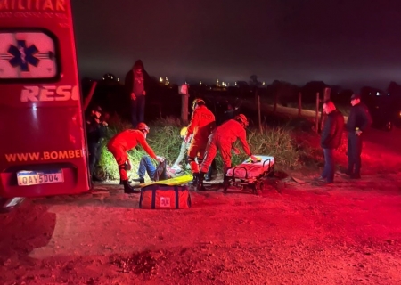 Jovem fica inconsciente após queda de moto em Batayporã