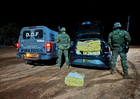 Dupla é presa com carga de maconha avaliada em mais de R$ 500 mil em Ponta Porã