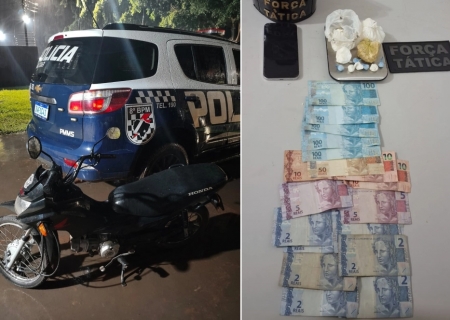 Força Tática apreende drogas durante ação contra o tráfico em Angélica