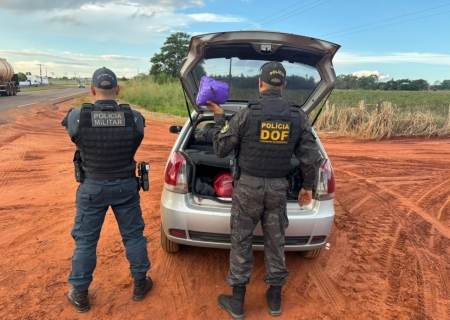 Dupla é presa com maconha que seria comercializada em Ivinhema