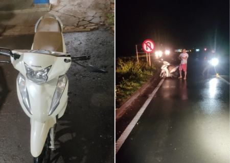 Homem é preso por embriaguez após queda de motoneta na MS-134