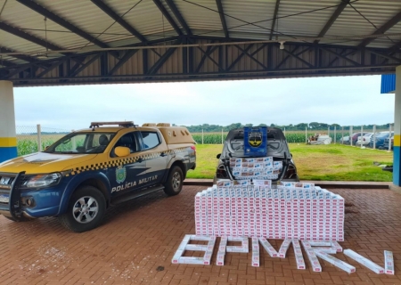 Após perseguição, Polícia Militar Rodoviária apreende carga de cigarros contrabandeados em Maracaju