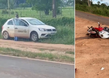 Motociclista morre em grave acidente na MS-141, em Angélica
