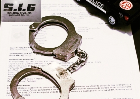 Condenado por roubo e furto é preso pela Polícia Civil em Fátima do Sul