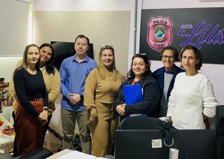Conselho Municipal da Mulher realiza visita institucional à Sala Lilás da Delegacia de Batayporã