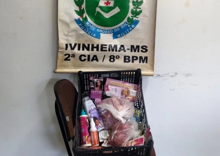 Mulher é flagrada furtando mercadorias em supermercado de Ivinhema