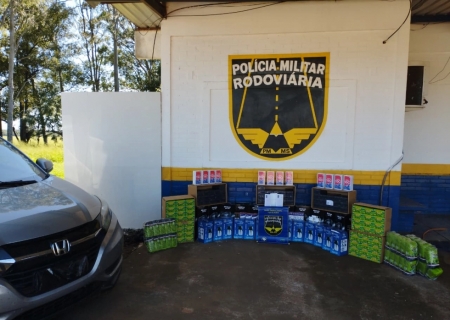 PMR apreende contrabando avaliado em R$ 348 mil na MS-164