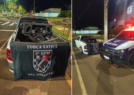 Força Tática leva homem à delegacia por som alto em Nova Andradina