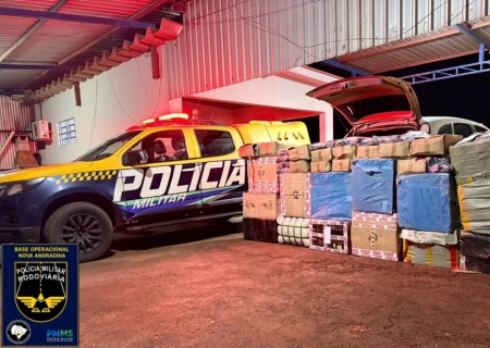 PMR apreende mercadorias e causa prejuízo de R$ 549 mil ao crime em MS