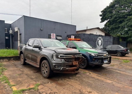 Polícia Ambiental prende suspeito e recupera caminhonete furtada na MS-289