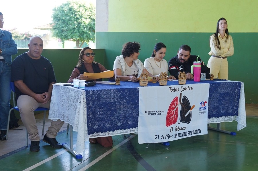 Gincafumo: Saúde de Batayporã e Escola Braz conscientizam estudantes sobre malefícios do tabagismo