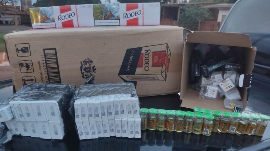 PMR prende casal com produtos contrabandeados após perseguição em Batayporã