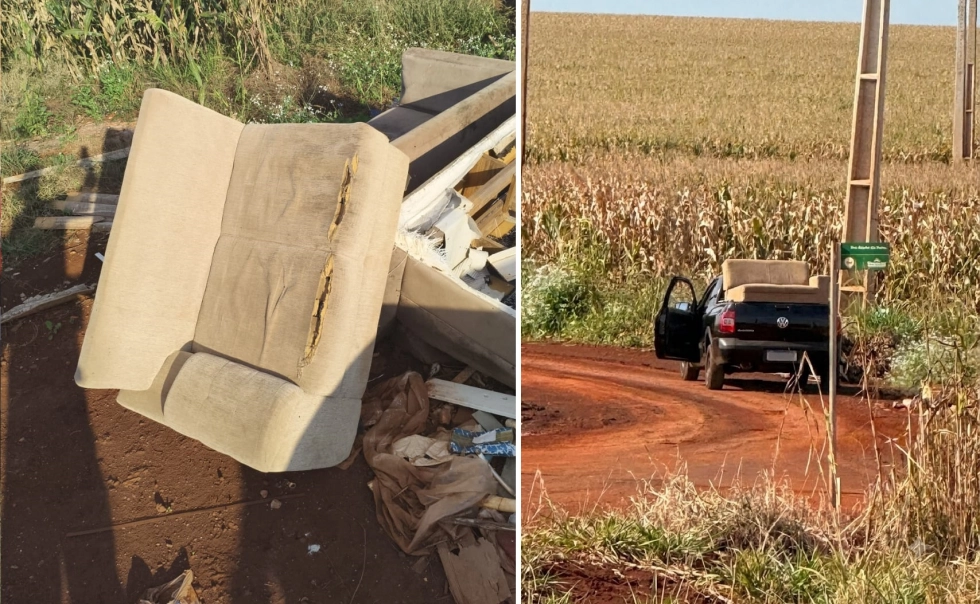 Idoso é preso por descarte irregular de sofá em Maracaju