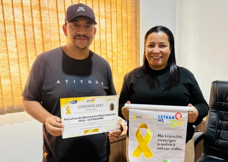 Batayporã recebe reconhecimento estadual por engajamento no Maio Amarelo 2026