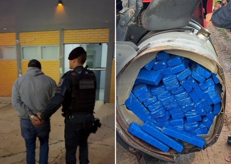 Droga transportada em Scania pesou quase uma tonelada em Batayporã