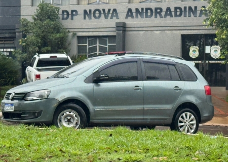 PRF recupera em Nova Andradina carro furtado em São Paulo e prende suspeito por receptação