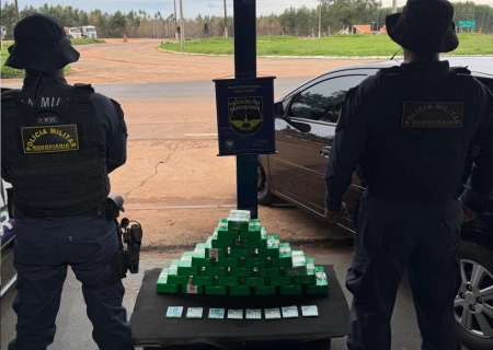 PMR apreende 31 quilos de pasta base de cocaína escondidos em compartimento secreto na MS-164