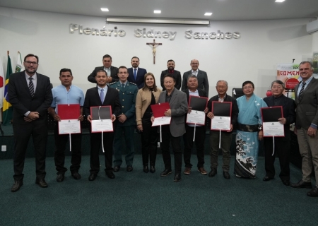 Comunidade japonesa é homenageada em sessão solene na Câmara de Nova Andradina