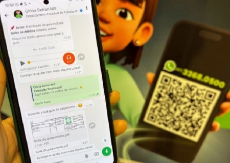Detran-MS passa a emitir guia do  pelo WhatsApp