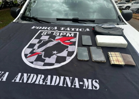 Força Tática prende dupla com 1 kg de cocaína em Ivinhema