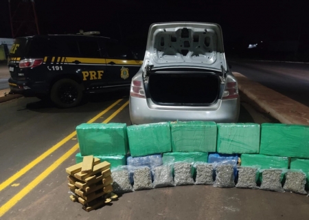 Veículo com quase 300 kg de maconha que seguia para a Bahia é apreendido em Terenos
