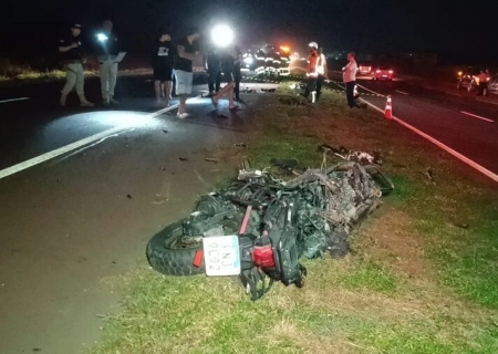 Motociclista morre após colisão e atropelamento na BR-163 em Dourados