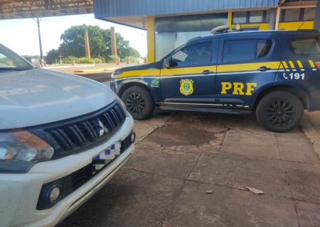 Caminhonete roubada em Minas Gerais é recuperada pela PRF em Terenos