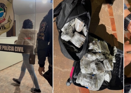Jovens são flagradas com malas carregadas de drogas em hotel de Nova Andradina