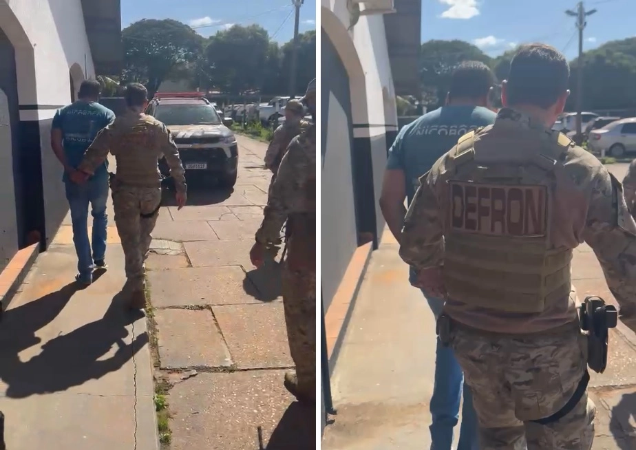 Suspeito de liderar facção é transferido pela Defron em Caarapó