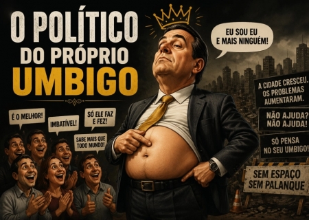 O político do próprio umbigo