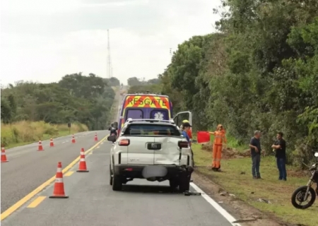 Motociclista morre após colidir na traseira de veículo parado em trecho de pare e siga na BR-163 em Campo Grande