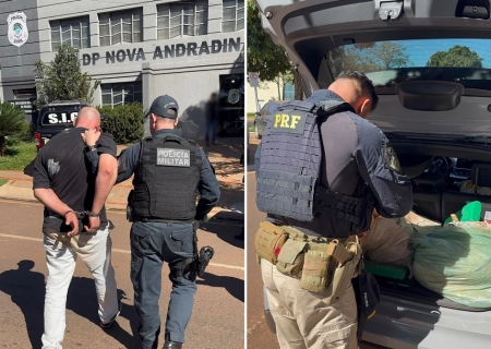 Homem é preso com mais de 410 quilos de drogas após perseguição em Nova Andradina