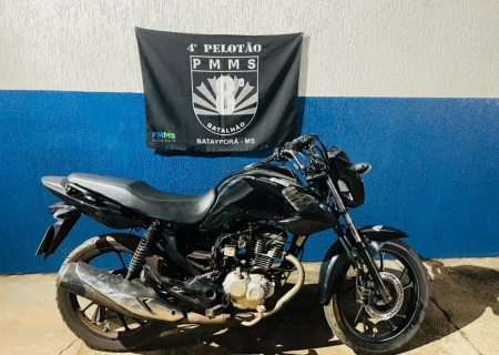 Homem sem CNH foge da PM, cai de moto e acaba detido em Batayporã