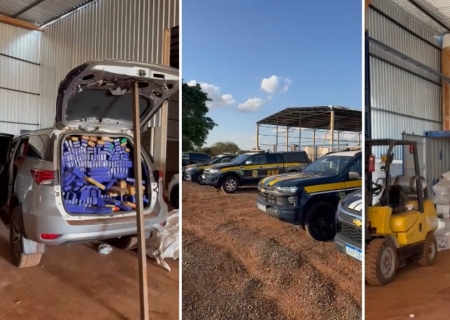 Polícia Civil e PRF apreendem 8,5 t de maconha e desmantelam entreposto do tráfico em Dourados