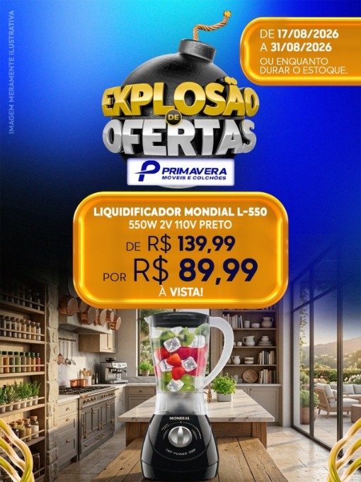 Primavera Móveis e Colchões promove ‘Explosão de Ofertas’ em Nova Andradina