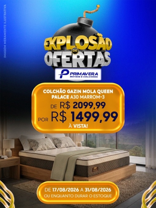 Primavera Móveis e Colchões promove ‘Explosão de Ofertas’ em Nova Andradina