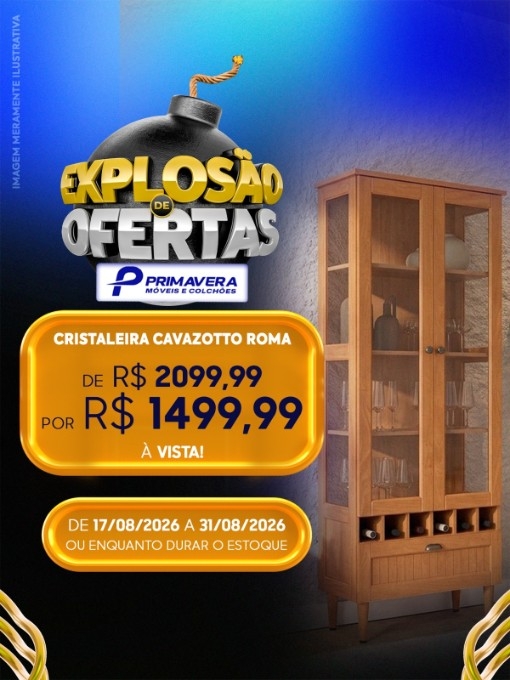 Primavera Móveis e Colchões promove ‘Explosão de Ofertas’ em Nova Andradina