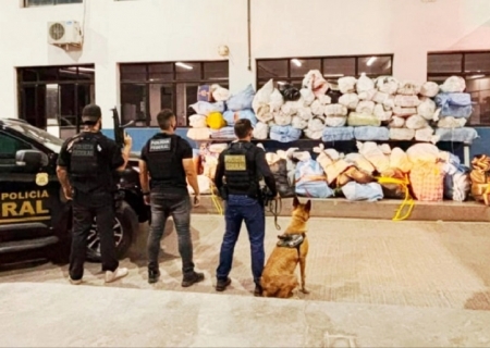 PF apreende mais de 1 tonelada de maconha e 60 kg de cocaína em Corumbá