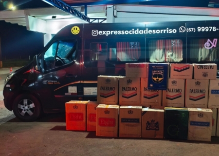 Em Nova Andradina, PMR apreende mais de mil pacotes de cigarros contrabandeados