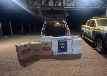 Cigarros contrabandeados avaliados em R$ 20 mil são apreendidos em Maracaju