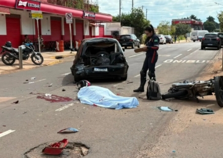 Motociclista de 37 anos morre após bater na traseira de carro em Campo Grande