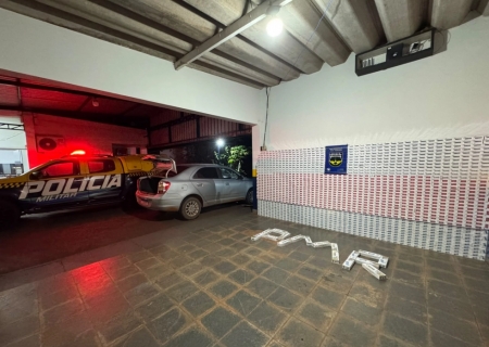 Contrabandista é preso após fuga com carga de cigarros destinada a Nova Andradina