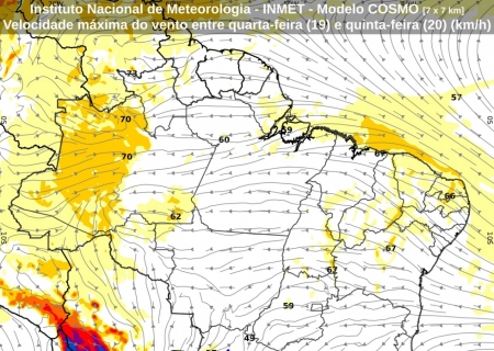 Frente fria avança e derruba temperaturas no sul de Mato Grosso do Sul