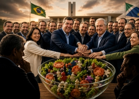 A salada vai se misturar