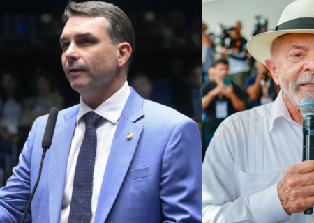 Pesquisa mostra Flávio Bolsonaro à frente de Lula pela primeira vez no 2º turno