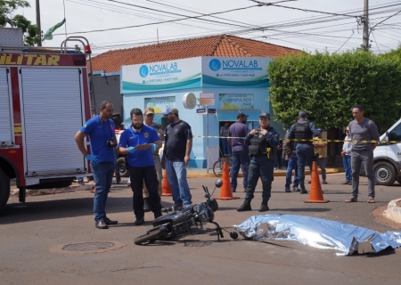 Simulação de acidente chama atenção para os cuidados no trânsito em Batayporã