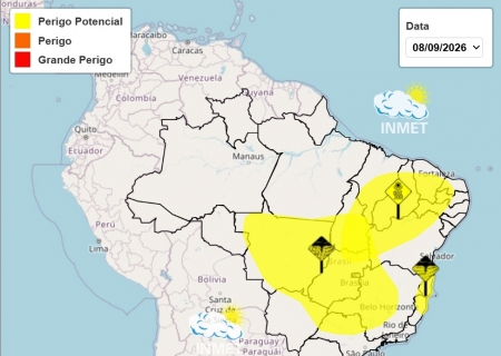 18 cidades de MS entram em alerta para tempestades na terça-feira