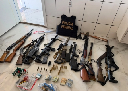 PF apura exploração de trabalhadores e apreende 14 armas em propriedade rural de Porto Murtinho