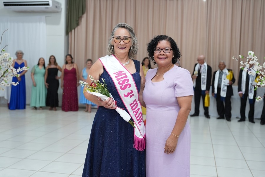 Noite de glamour e celebração consagra Miss e Mister Terceira Idade 2026 em Nova Andradina